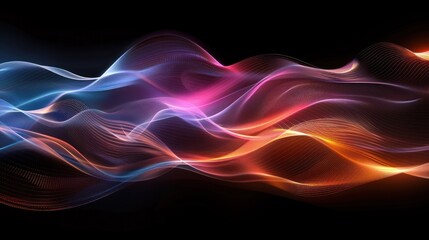 Obraz premium Abstract colorful glowing wave energy. (1)