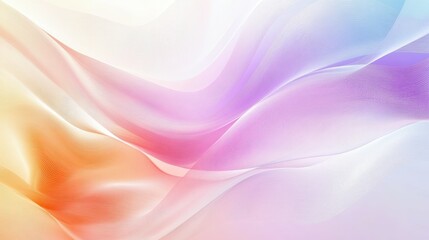 Fototapeta premium Soft and Flowing Abstract Background with Wavy Lines in Pastel Colors Perfect for Creative and Relaxing Design Projects