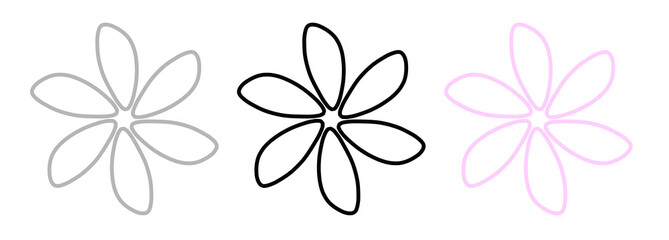 
It is a flower line illustration