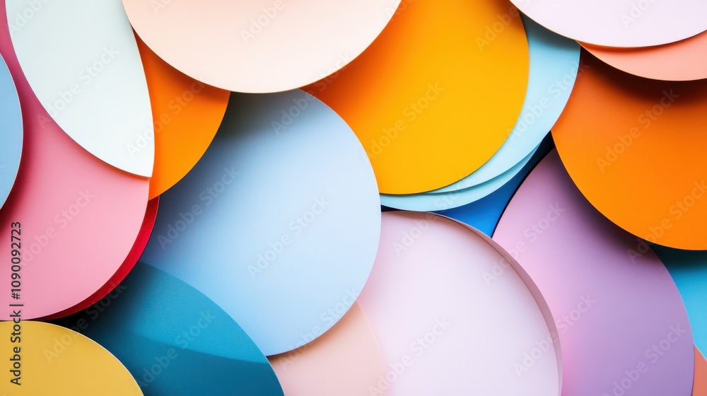 Aufkleber A minimalist arrangement of variously colored, intersecting arcs forming a unified pattern, Symbolizing the intersection and harmony of different identities