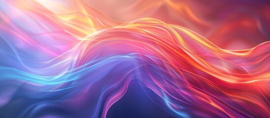 Obraz premium Abstract colorful flowing wave background.
