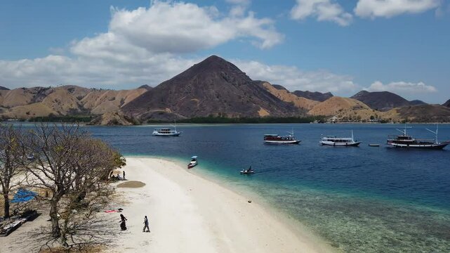 Views of Kelor island on Komodo National park, Indonesia.