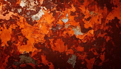 metallic rust texture with shades of orange and brown. generative ai