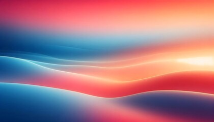 Obraz premium Abstract Wavy Background with Red and Blue Gradient, Abstract colorful wave background