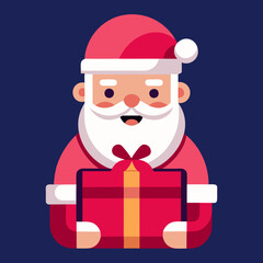 Shanta clause Christmas vector illustration  