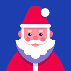 Shanta clause Christmas vector illustration  