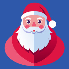 Shanta clause Christmas vector illustration  