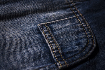 Fototapeta premium Jean background blue denim pattern. Jeans texture for backdrop pattern. Jeans texture pattern. Fabric pattern background.