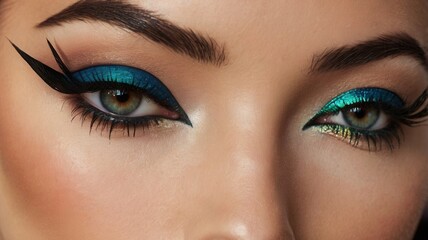 Fototapeta premium Colorful Eye Makeup