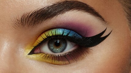 Fototapeta premium Colorful Eye Makeup