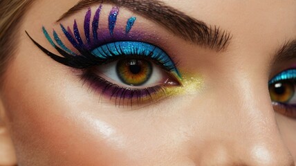 Obraz premium Colorful Eye Makeup