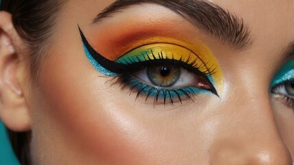 Fototapeta premium Colorful Eye Makeup