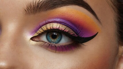 Obraz premium Colorful Eye Makeup