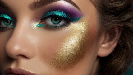 Fototapeta premium Colorful Eye Makeup