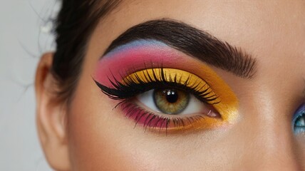 Obraz premium Colorful Eye Makeup