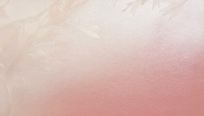 Fototapeta premium 淡いピンクからクリーム色への和紙グラデーション 光沢感と柔らかな質感が美しい背景デザイン 