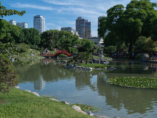 city skyline. Jardin Japonés, Argentina