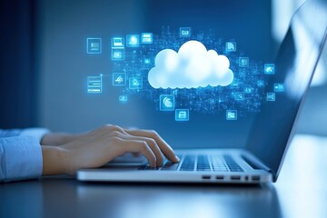Obraz premium Cloud Computing: Seamless Data Access and Storage