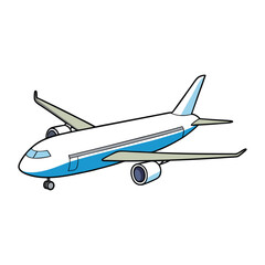 A sleek Aeroplane glides smoothly through a clear blue sky, its wings cutting through fluffy white clouds, leaving a faint contrail in its wake.