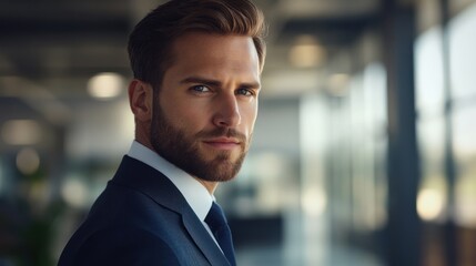Fototapeta premium Portrait of a Confident Man