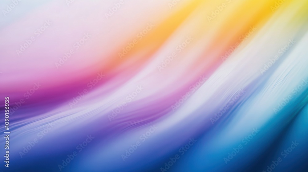 Aufkleber An abstract visual of a gradient of shifting colors forming a smooth, cohesive transition, Symbolizing the gradual blending and integration of diverse experiences into a unified whole
