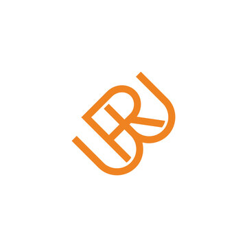 recommend clip art: letters br abstract lines simple geometric logo vector
