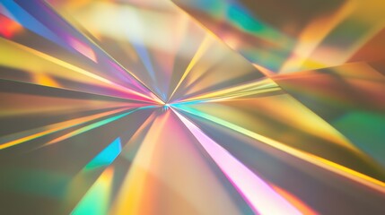Obraz premium An abstract visualization of a prism dispersing light into a spectrum of colors, Reflecting the diverse facets and dimensions of equitable opportunities, photography style