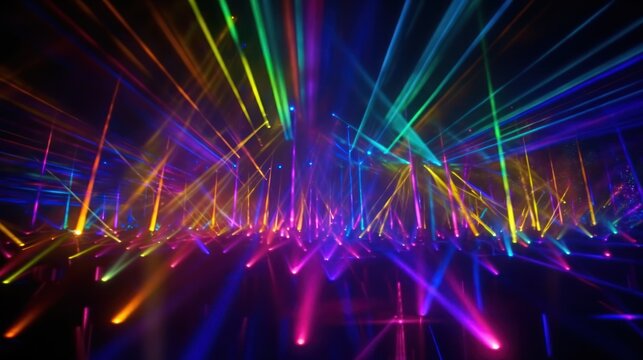 Abstract Laser Lights Show