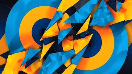 Fototapeta premium Dynamic Geometric Abstract Art