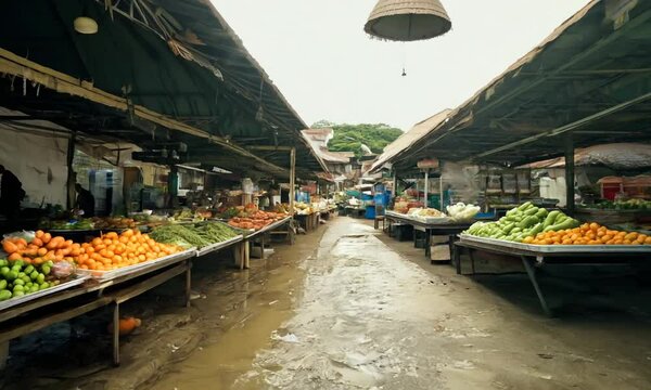 ffruit & vegetables on the market