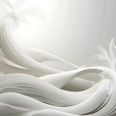 Fototapeta premium Abstract white lines of wave