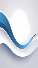 Abstract Background with Blue and White Curved Lines