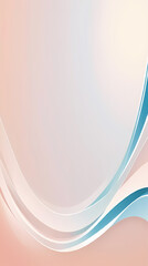 Abstract Background with Curved Lines and Pastel Colors