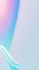Abstract Gradient Background with Curved Lines and White Stripes