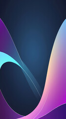 Abstract Background with Swirling Gradient Colors and White Lines
