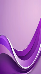 Abstract Purple and White Curving Lines on a Gradient Background