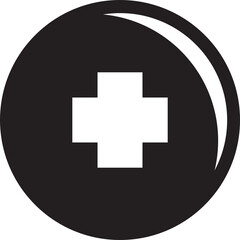 Obraz premium Plus and Add Icon