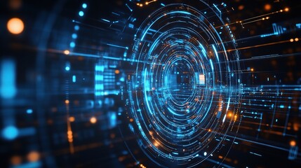 Obraz premium Futuristic Engineering Concepts Showcasing Sleek Design Elements and Advanced Technology in a High-Definition Digital Environment with Vivid Patterns