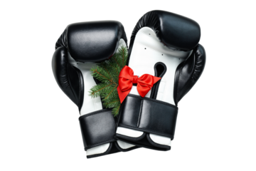 PNG, Sports new year, boxing gloves isolated on white background.