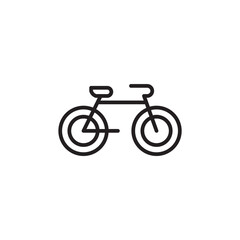 Fototapeta premium Bicycle thin line vector icon