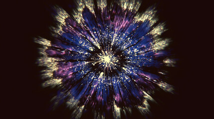 Fototapeta premium Concentric Aqua Circles – An arrangement of concentric circles in Aquatic Awe, for 2025 background, Generative AI
