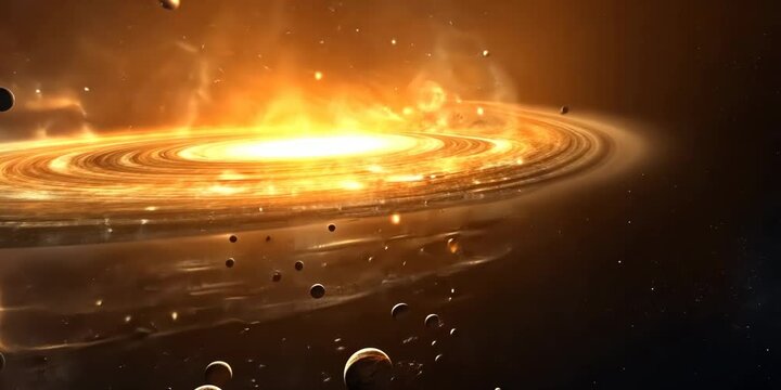 Oort Cloud Comets Approaching Inner Solar System, 4K Video