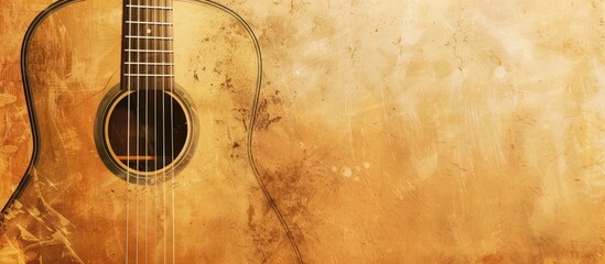 Obraz premium close up of Classical guitar with vintage background