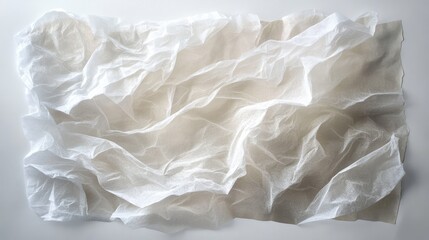 Obraz premium Soft White Textured Fabric With Wrinkles and Creases Ideal for Backgrounds, Textile Art, and Creative Projects in Natural Light Setting