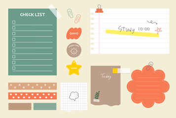 메모지 일러스트 디자인