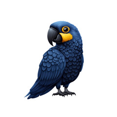Fototapeta premium Majestic Hyacinth Macaw Vibrant Blue Parrot Illustration