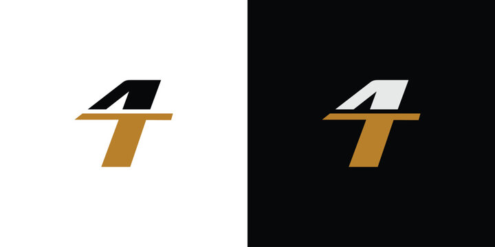 Unique and modern 4T  logo design