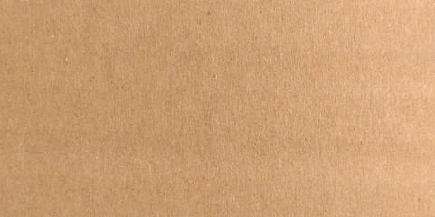 Fototapeta premium Background of brown kraft paper or cardboard texture. Abstract pattern of beige rough carton, old paper sheet, parchment or papyrus surface, vector
