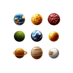 Nine Realistic Planets Set Earth, Moon, Mars and More