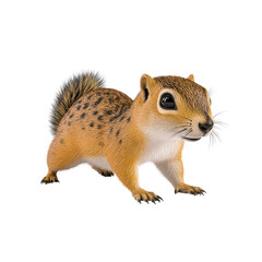 Obraz premium Adorable 3D Render of a Young Antelope Squirrel